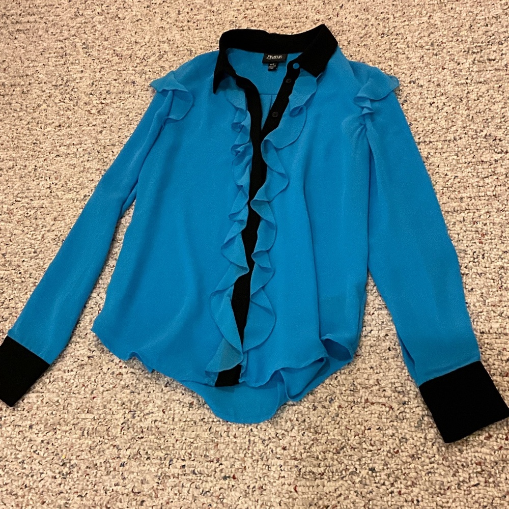 Prabal Gurung for Target Blue Blouse